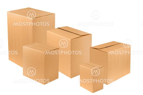New cardboard boxes