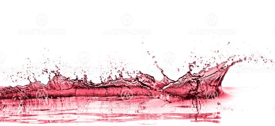 red wine splash