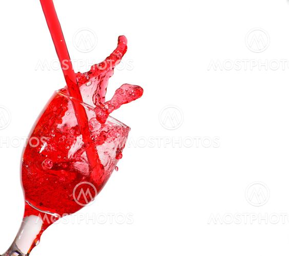 glass of red juice