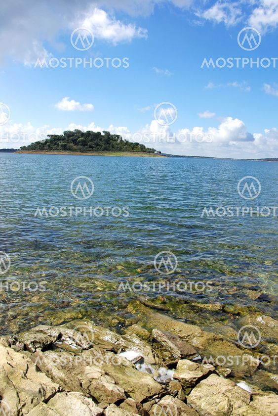 island at Alqueva lake, south ofPortugal