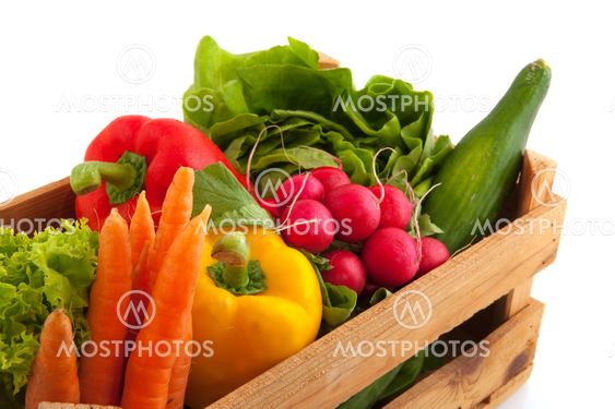Crate vegetables