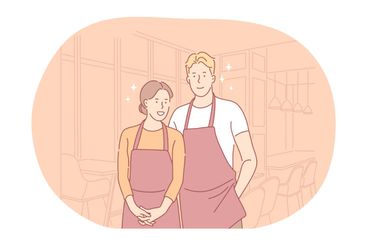 Work or part-time job for young people, occupation concept