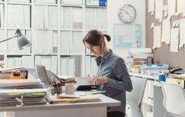 Woman working in the office