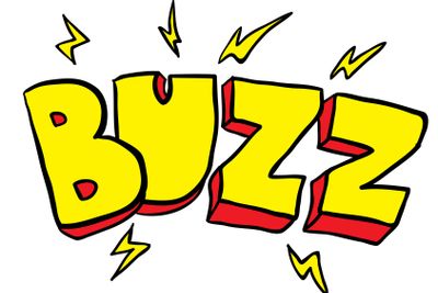 freehand drawn cartoon buzz symbol