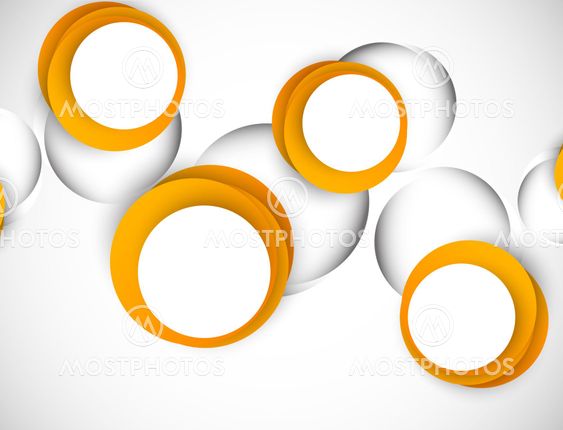 Background with orange circles