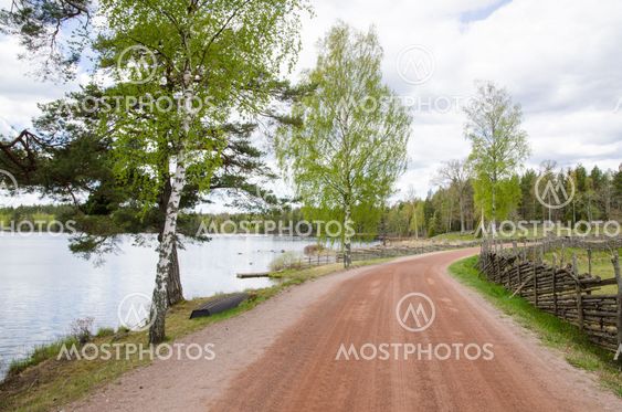 Seaside gravel road