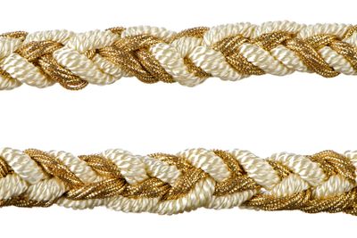  Golden rope curtain tassels