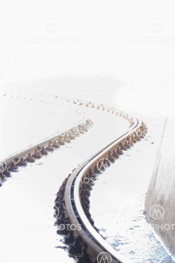 Rail track going into the distance