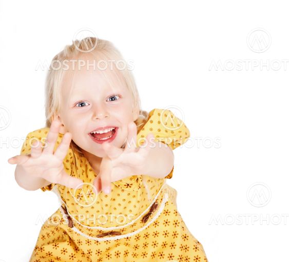 Girl in yellow dress