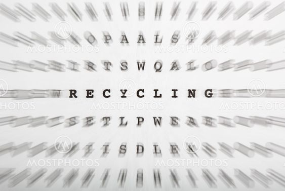 Crossword letters, focus on word recycling