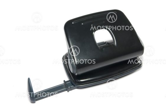Hole puncher on white background