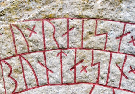 Detail of a rune stone