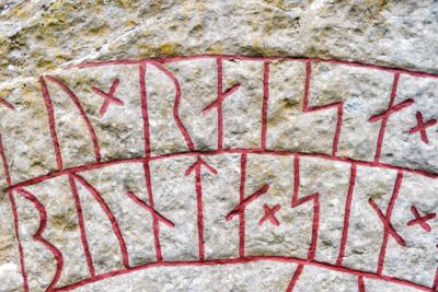 Detail of a rune stone