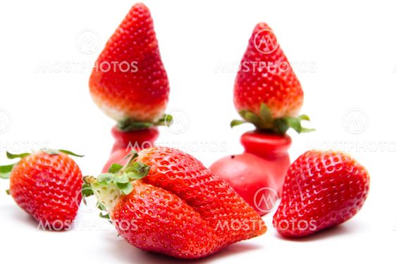 Punainen tuore Strawberrys