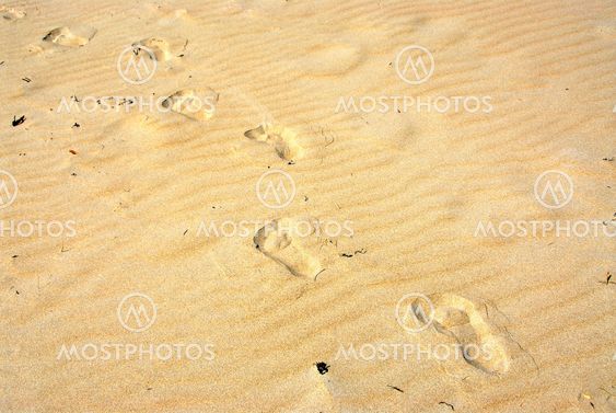 Sand footprints