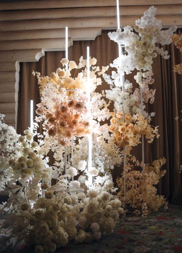 Artificial flower decor to decorate the room for a...