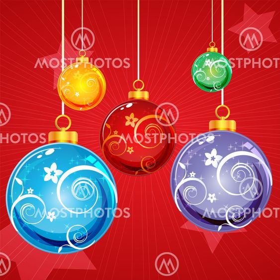 abstract floral christmas card