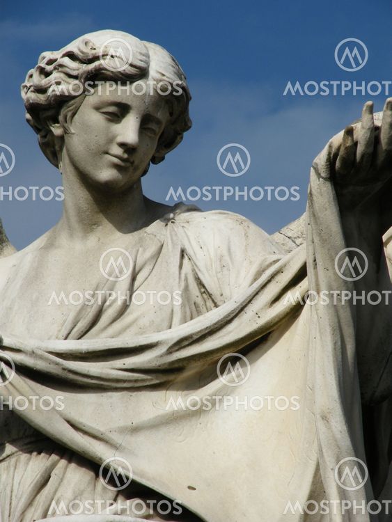 Statue on Bridge to Castel Satnt'Angelo, Rome