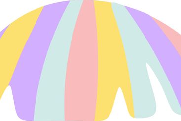 Colorful pastel rainbow stripes forming a whimsical and...