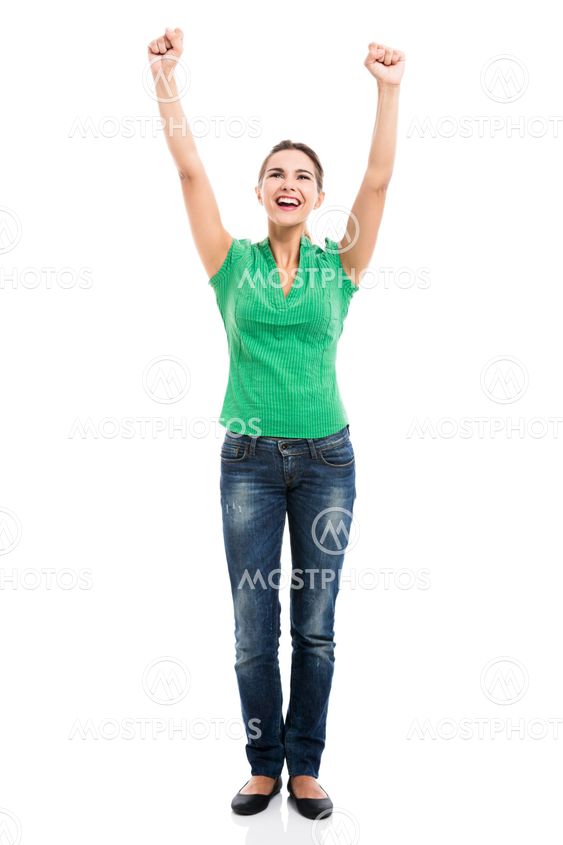 Happy businesswoman