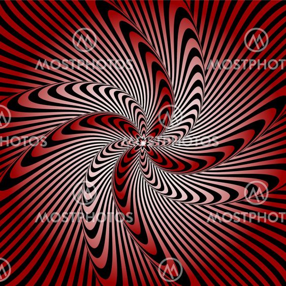 Design whirlpool movement illusion warped background....