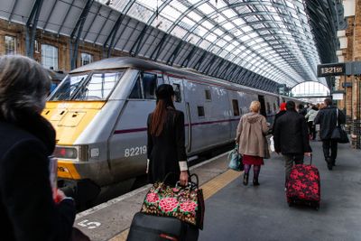 Resenärer på King's cross