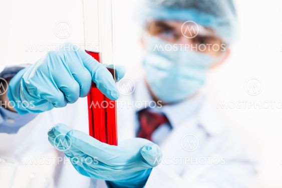 scientist working in the lab