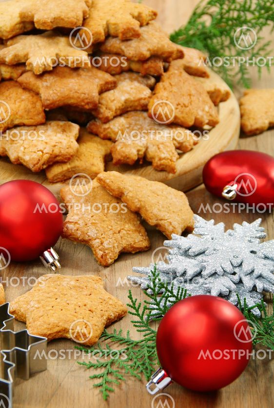 Christmas ginger biscuits.