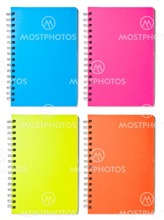 Blank Color Notebooks