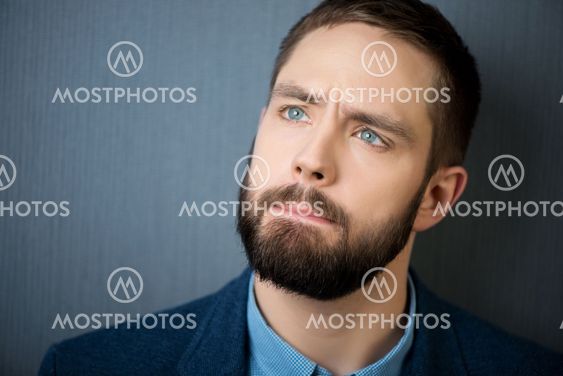 Young Businessman Thinking