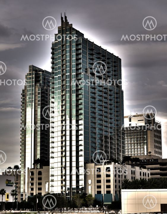 Surreal HDR apartment builg in Tampa, Flroida