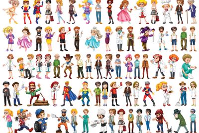 Set of people occupation