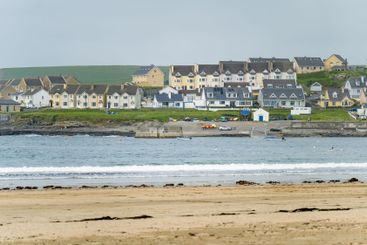 Kilkee, coastal town, popular as a seaside resort,...
