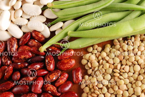 Various types of beans