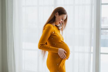 Pregnancy motherhood people expectation future. Pregnant...