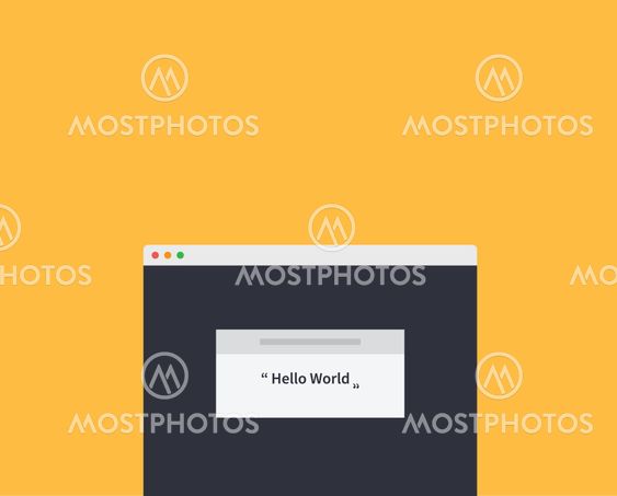 Mockup Web Page Window Design Style