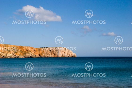 Cliffs above the sea, Algarve, Portugal