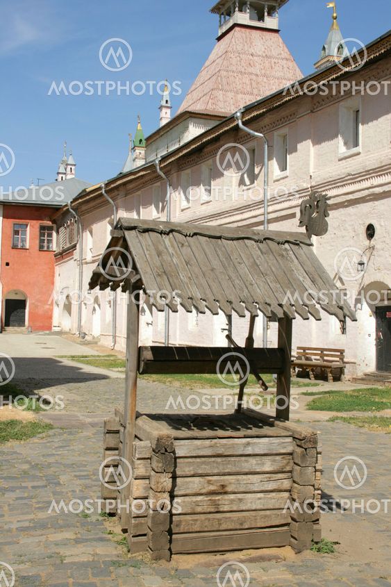 Ancient well on kremlin territory in Rostov