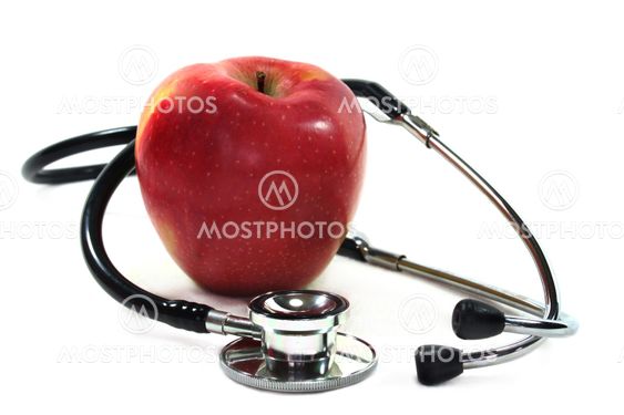 Stethoscope with apple