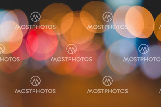 Abstract oval bokeh lights background