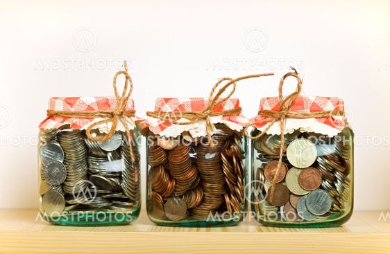 Saving money concept