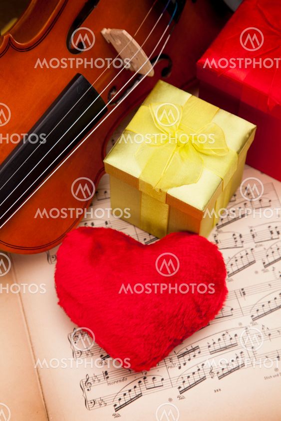 Smukke roser og violin!