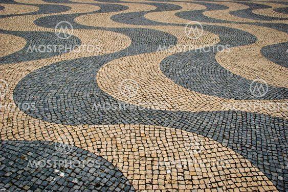 Paved sidewalk