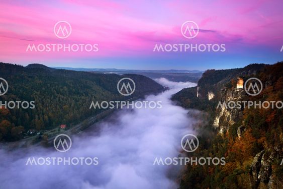 Germany, Saxonia, The Elbe Sandstone Mountains, Bastei...