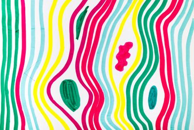 abstract pattern by multicoloured felt-tip pen