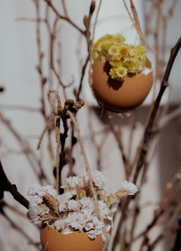 Tutorial How to make Easter table decoration with egg...