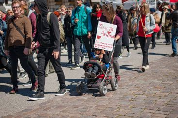 Första maj med Vänsterpartiet i Malmö