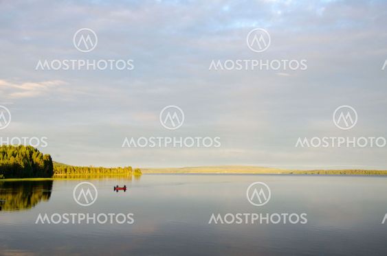 Swedish summer in sunset