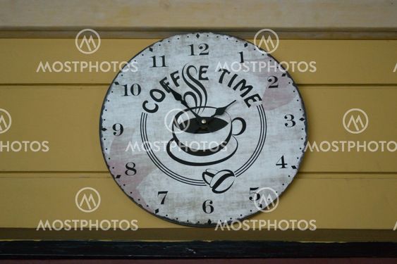 Old coffee time clock