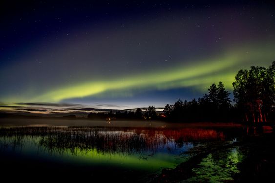Norrsken som speglas
